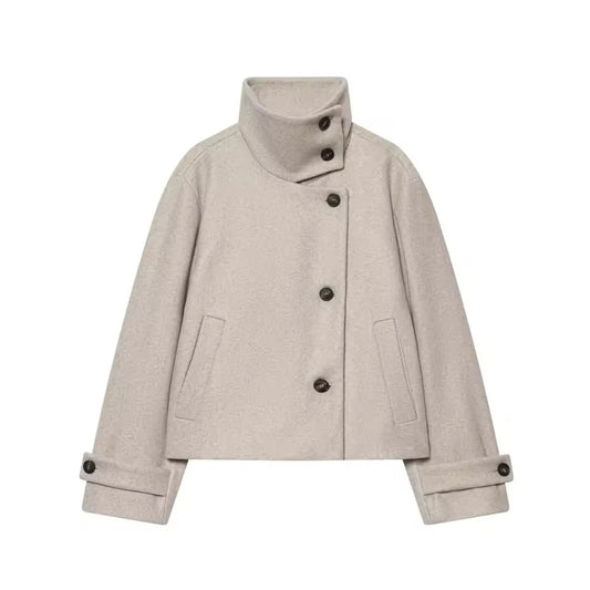 Chaqueta Corta Estructurada Beige