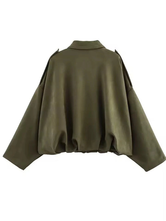 Chaqueta Bomber Verde