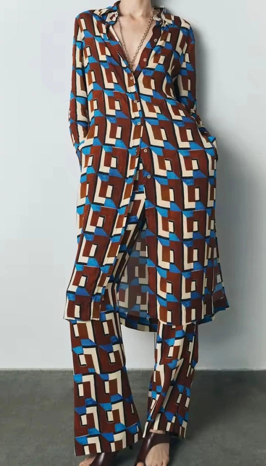 Pantalón para mujer - Pantalón retro chic