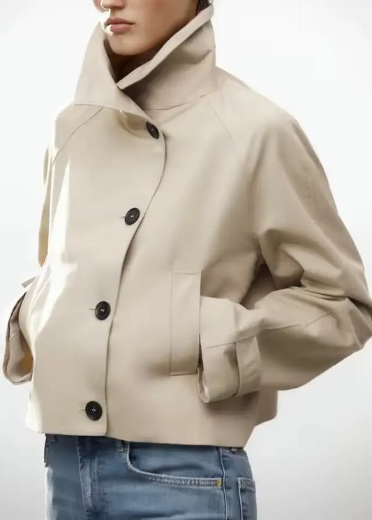 Chaqueta para mujer - Chaqueta cuello alto