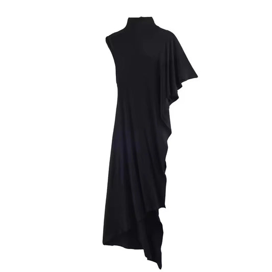 Vestido/Polera Asimétrica Noir