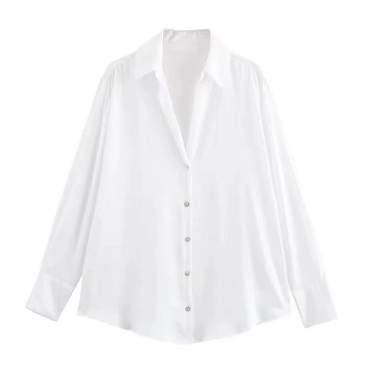 Blusa Seda Mónaco Blanca